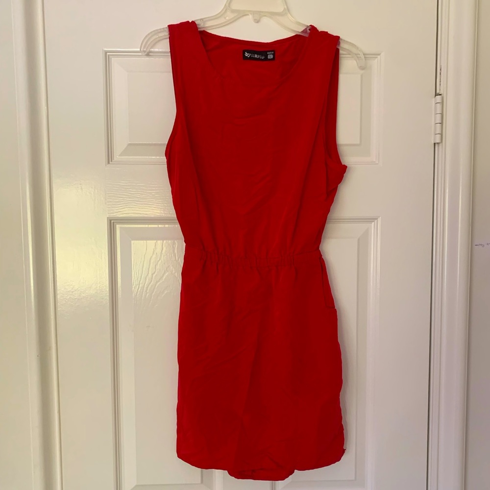 ByCorpus Crimson Red Dress with Cutout Back
